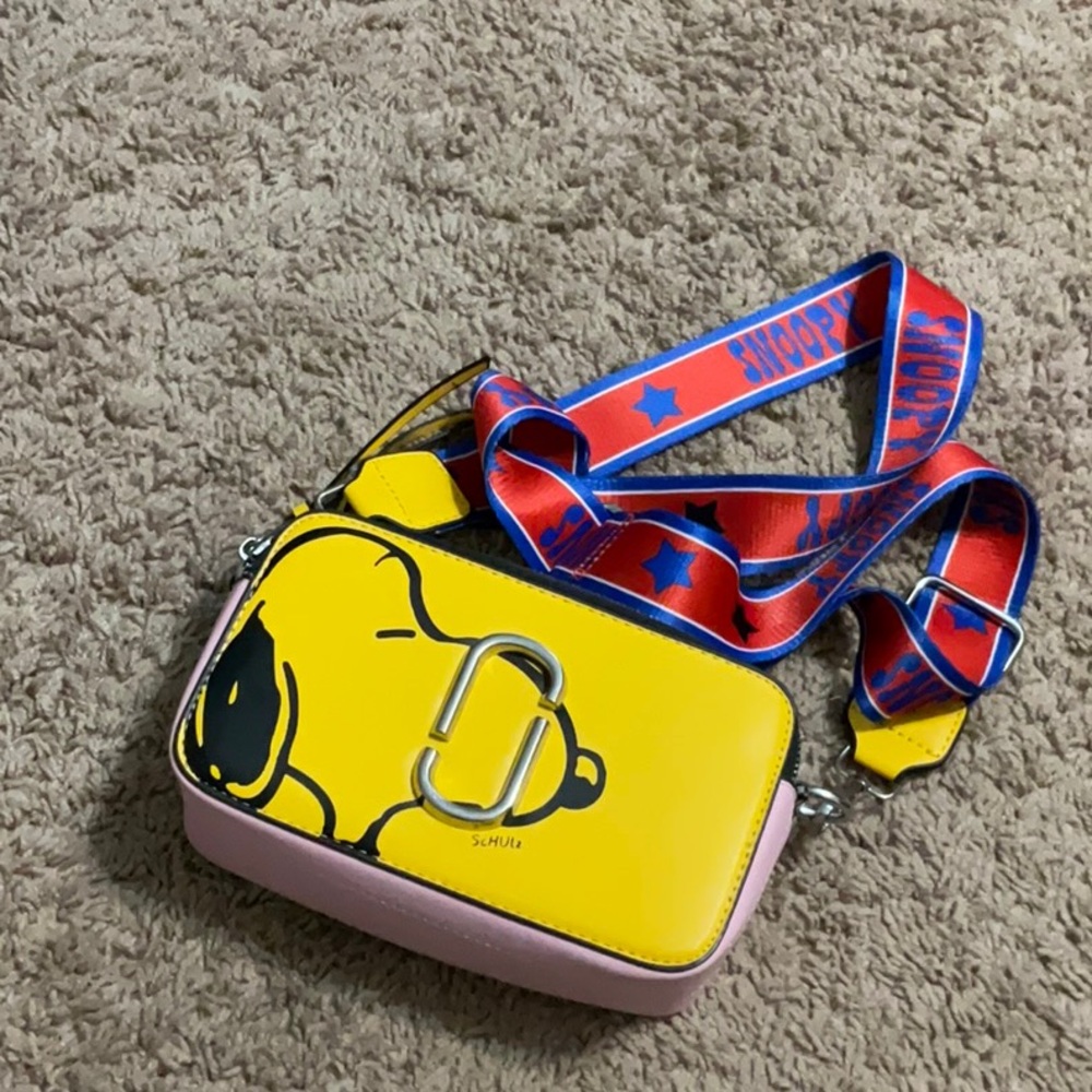 Marc Jacobs Yellow and Pink Cartoon Crossbody Bag